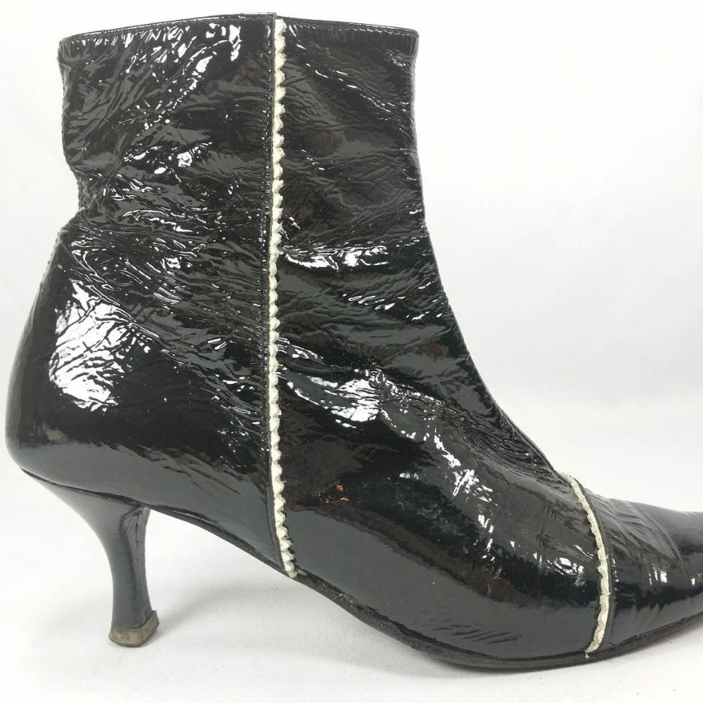 Kenneth Cole Ankle Boot Size 35 Black Side Zipper